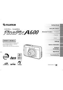 Fujifilm FinePix A600 manual. Camera Instructions.